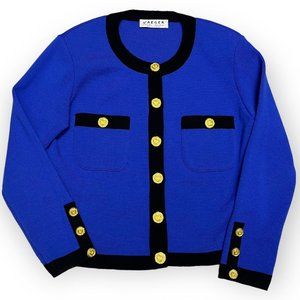 Vintage 90s 100% WOOL Jaeger UK Cardigan Designer Sweater - Womens M